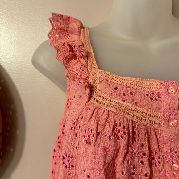 Lucky Brand Sleeveless Button Up Embroidered  Top Women Size S - Picture 15 of 15